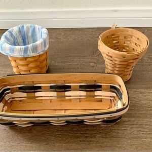 Longaberger Basket set of 3